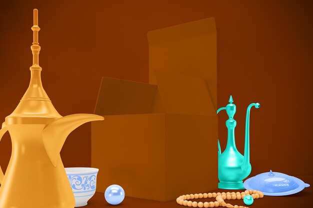 Lado de perspectiva de Eid Box