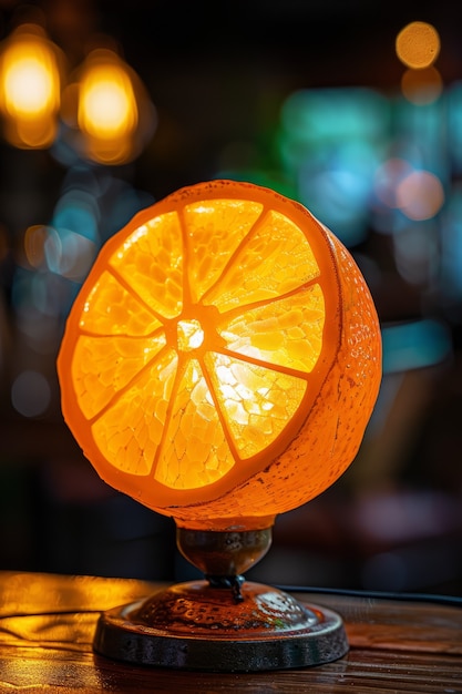 Lámpara de decoración interior inspirada en la fruta