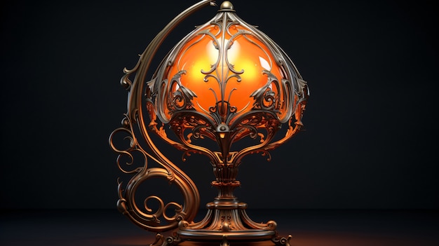 Foto gratuita lámpara de estilo oscuro para interiores