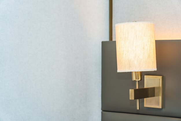 Lámpara de luz eléctrica decoración interior de bedroomb