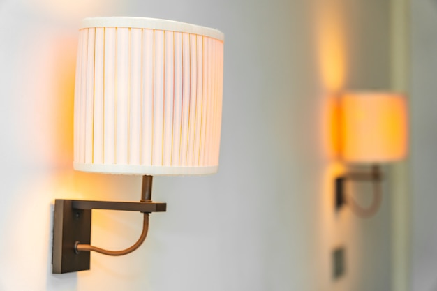Foto gratuita lámpara de luz interior de decoración de habitación.
