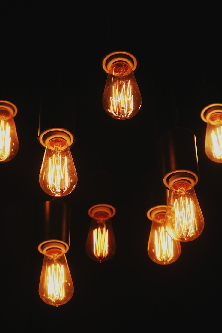 Photo Gratis lampu gantung kaca cokelat