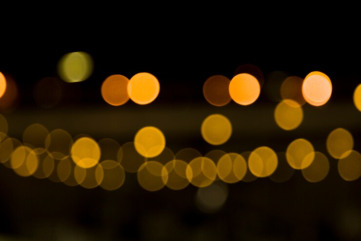 Photo Gratis lampu kota buram
