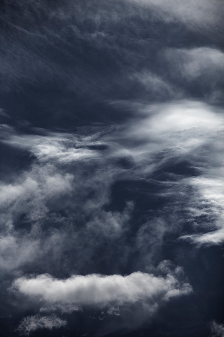 Photo Gratis langit biru dengan closeup awan