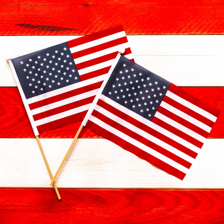 Photo Gratis latar belakang bendera amerika untuk hari kemerdekaan