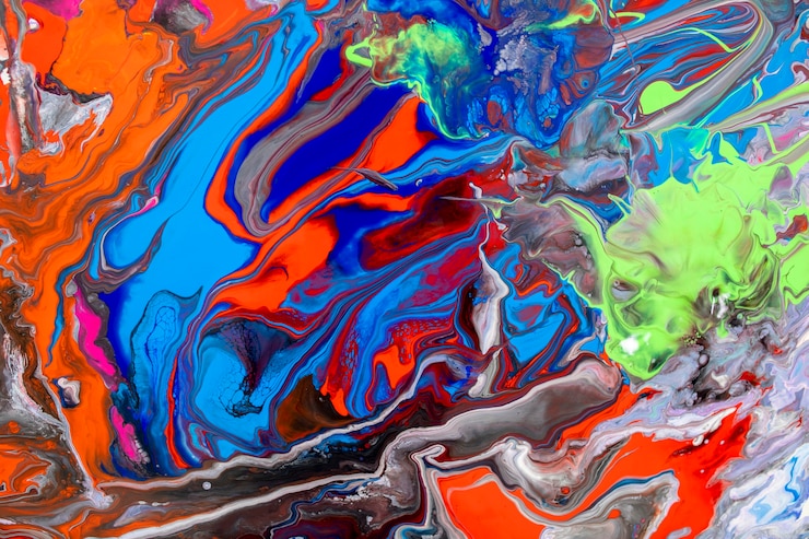 Photo Gratis latar belakang psychedelic warna-warni