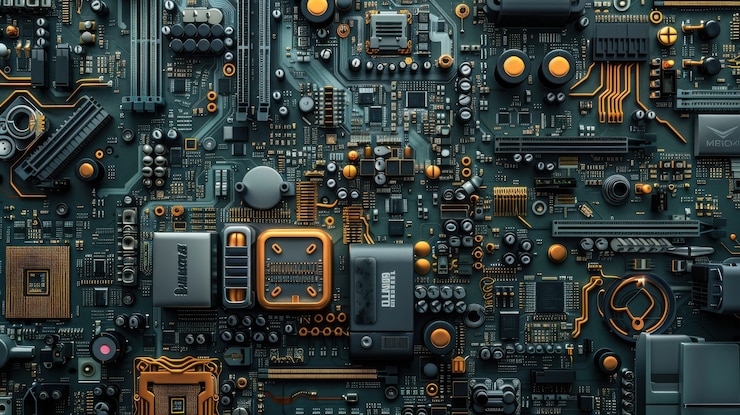 Photo Gratis latar belakang sirkuit motherboard