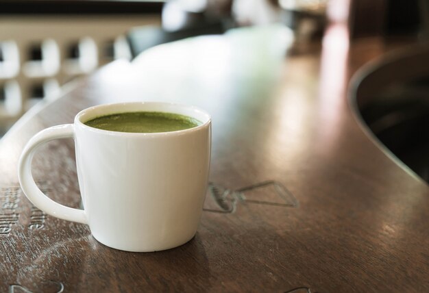 Latte de té verde