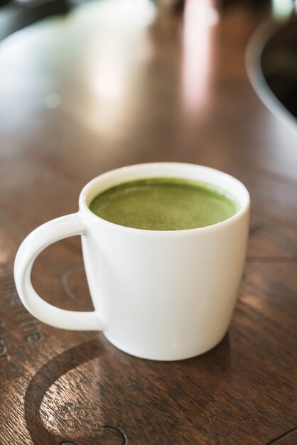 Latte de té verde