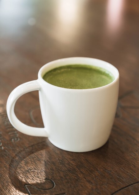 Latte de té verde