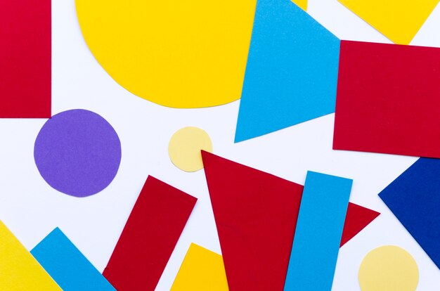 Lay Flat de surtido de formas de papel multicolores