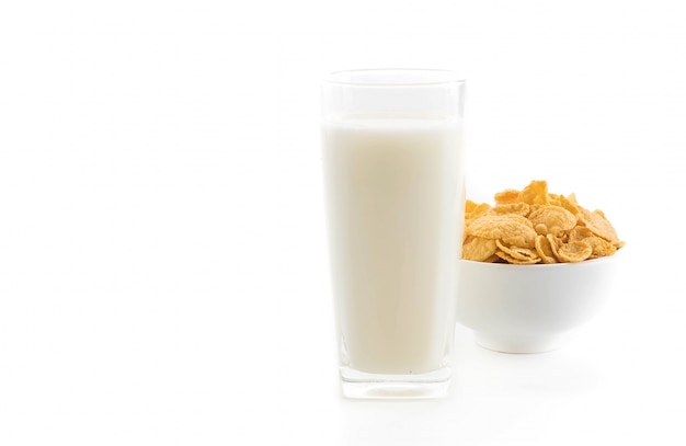 Foto gratuita leche y cereales