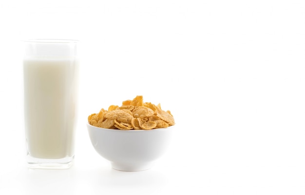 Foto gratuita leche y cereales