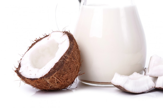 Foto gratuita leche de coco