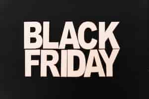 Foto gratuita letras de black friday