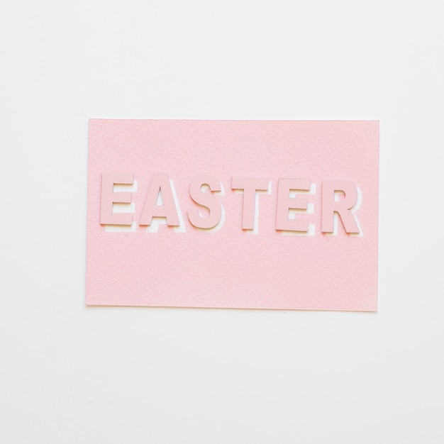 Letras y papel de Pascua