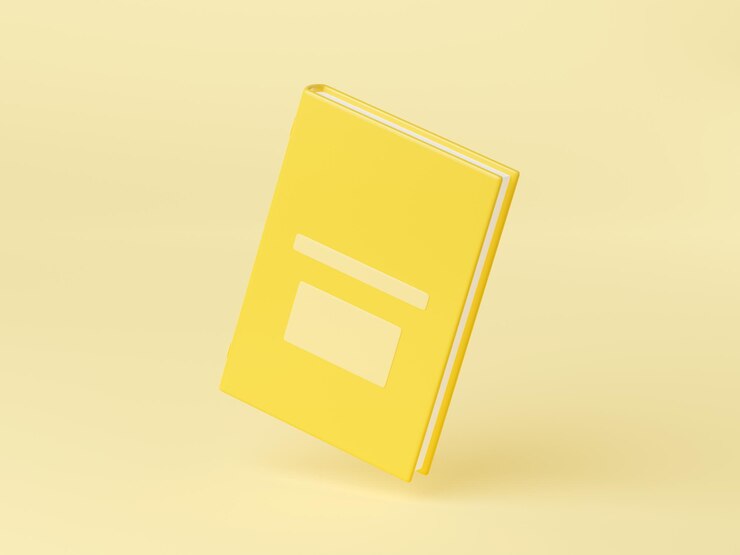 Foto gratuito libro 3d render libro de texto de papel cerrado o versos