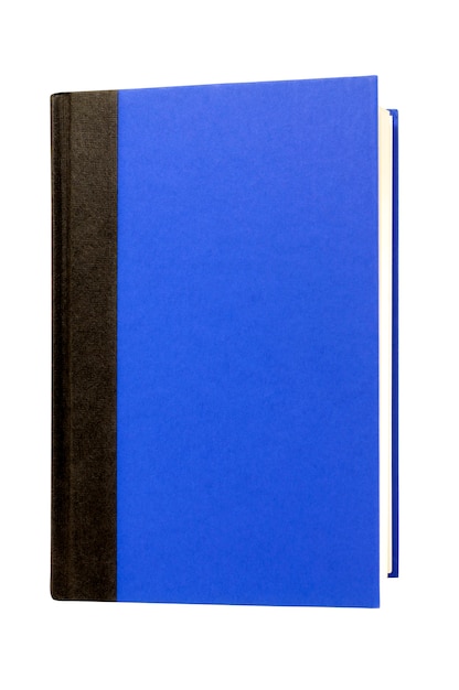 Libro cerrado con la cubierta azul