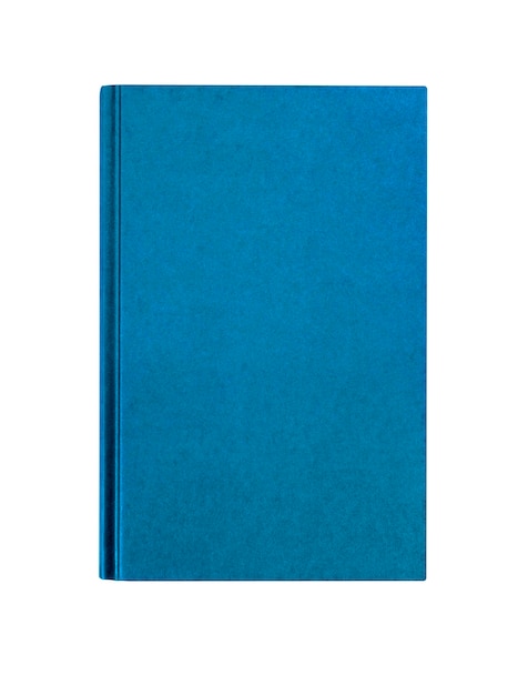 Libro cerrado con cubierta azul