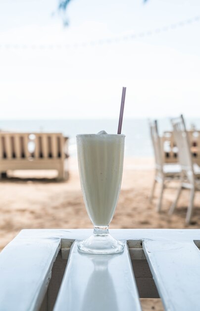 licuado de vainilla batido