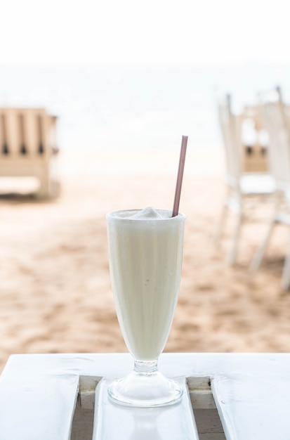 licuado de vainilla batido