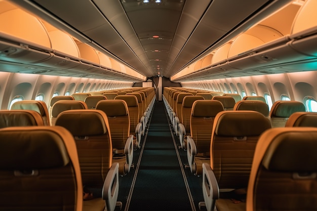 Foto gratuita limpiar el interior del avión