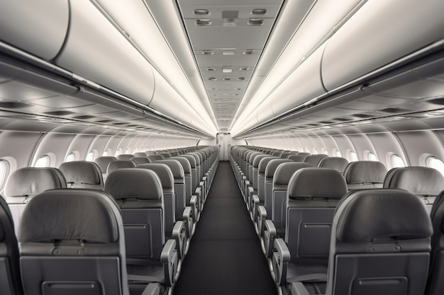 Foto gratuita limpiar el interior del avión