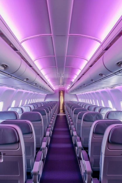 Foto gratuita limpiar el interior del avión