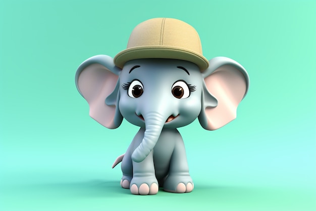 Foto gratuita lindo elefante en estudio