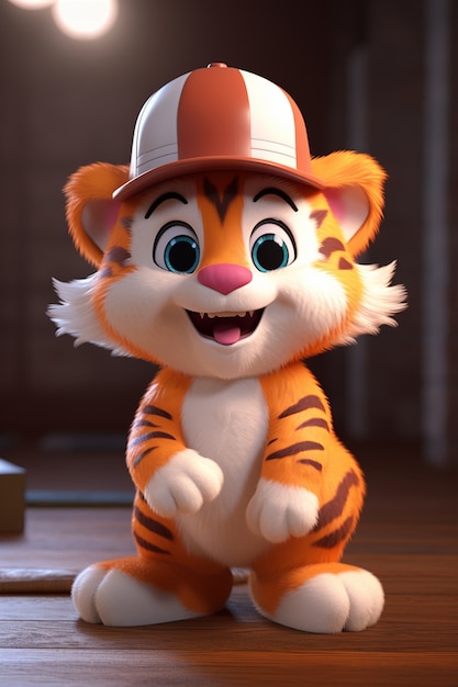 Lindo tigre en estudio
