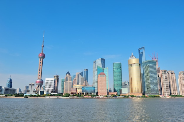 Foto gratuita línea del horizonte de shanghai