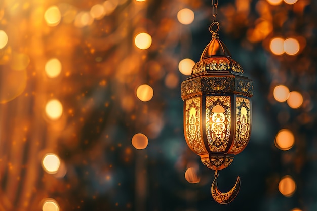 Linterna de estilo fantasía para la celebración islámica del Ramadán
