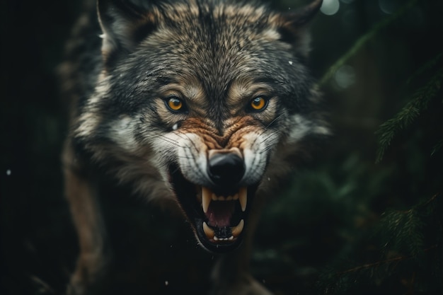 Lobo en entorno natural