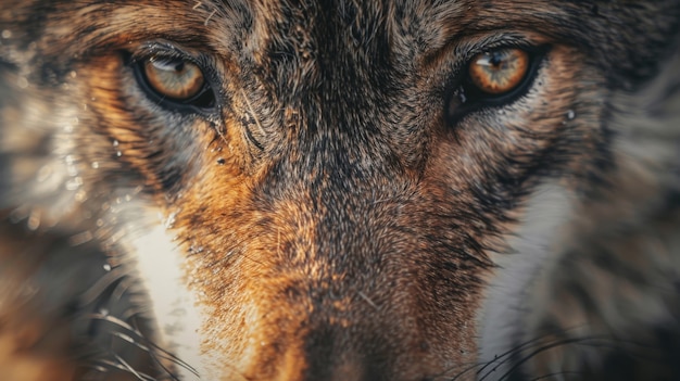 Foto gratuita el lobo salvaje en la naturaleza