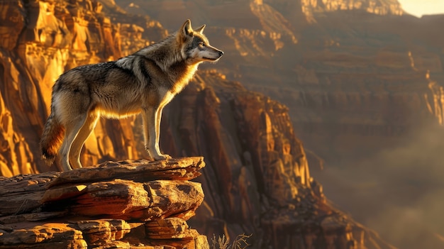 El lobo salvaje en la naturaleza