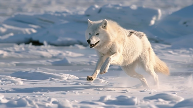 Foto gratuita el lobo salvaje en la naturaleza