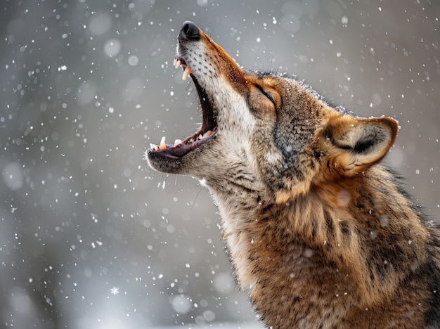 Foto gratuita el lobo salvaje en la naturaleza