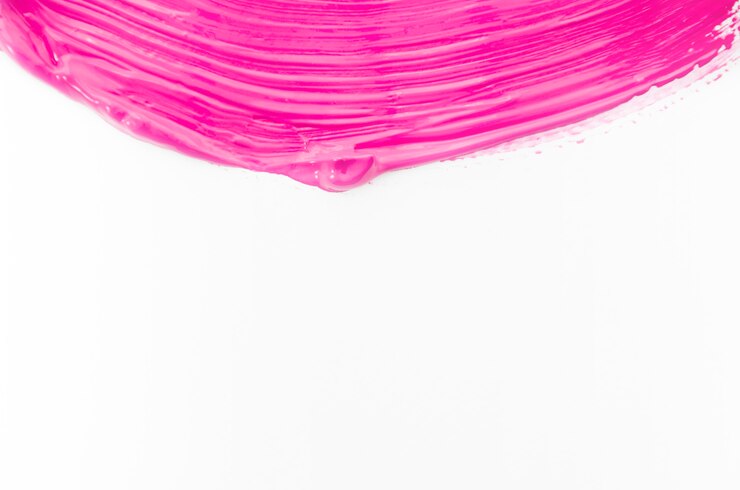 Foto gratuito lona blanca con pincelada rosa