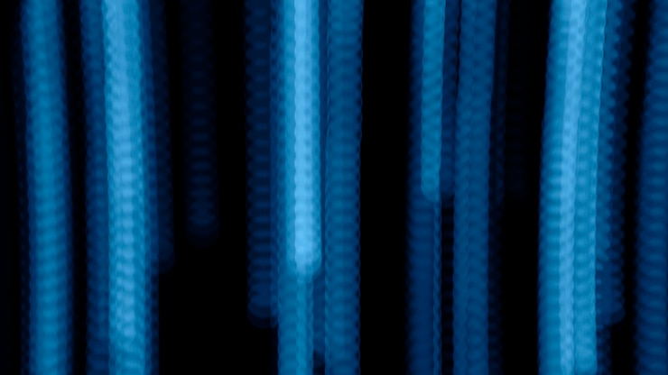 Foto gratuito luces azules cayendo