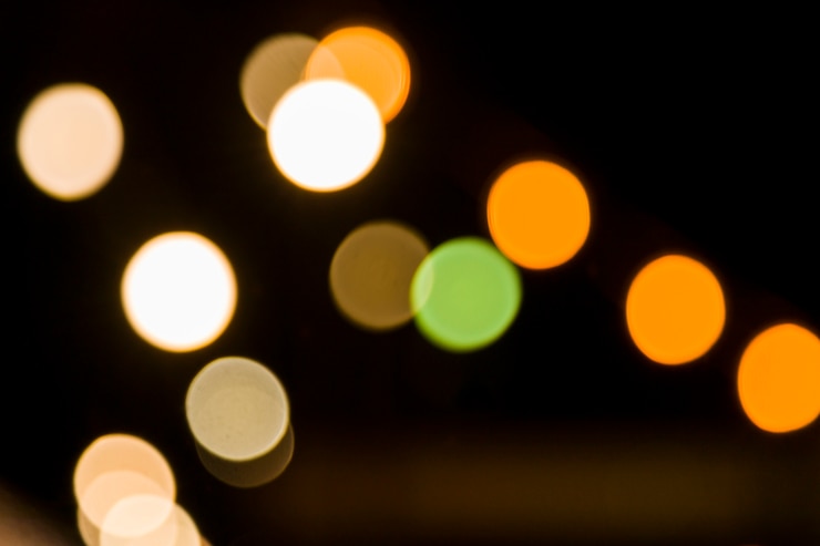 Foto gratuito luces borrosas de la ciudad