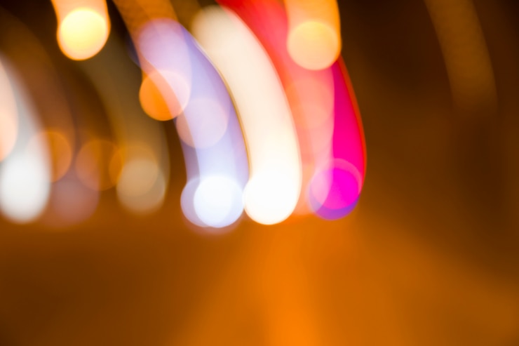 Foto gratuito luces borrosas de la ciudad