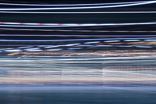 Luces borrosas de noche