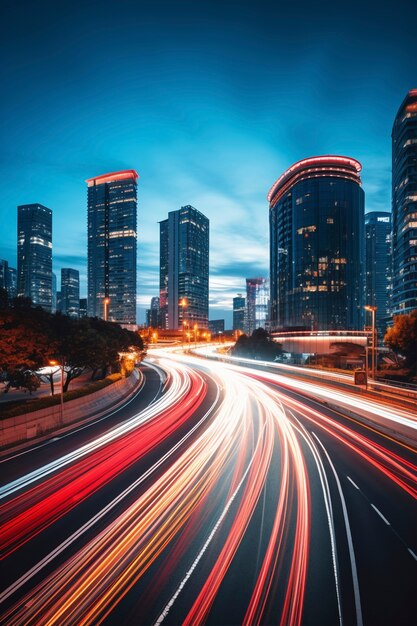 Luces brillantes en Hong Kong