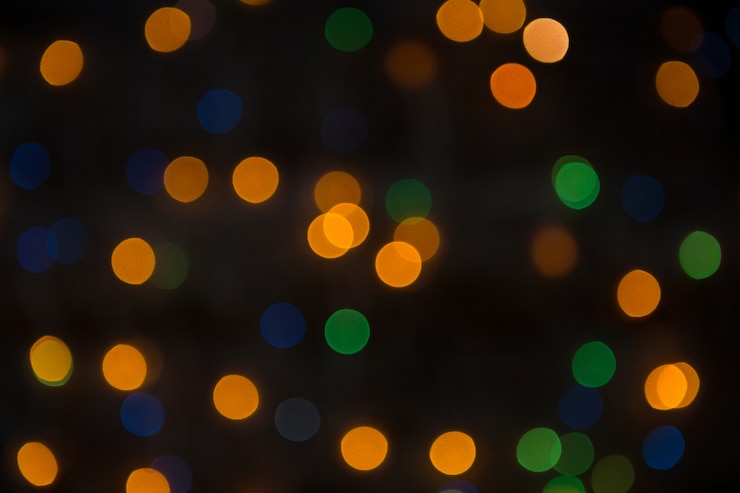 Foto gratuito luces con efecto bokeh