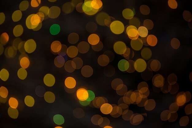 Luces con efecto bokeh