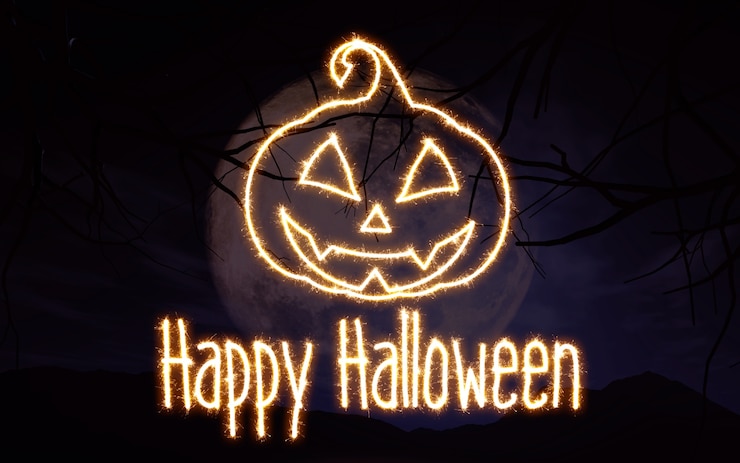 Foto gratuito luces feliz halloween