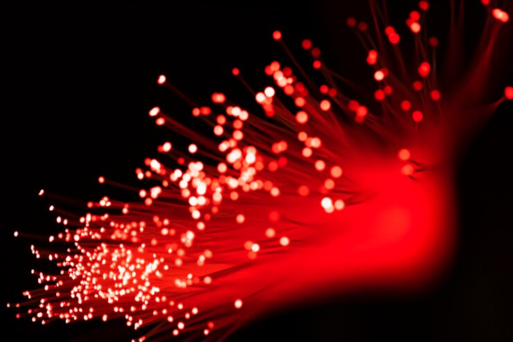 Foto gratuito luces de fibra óptica fondo abstracto
