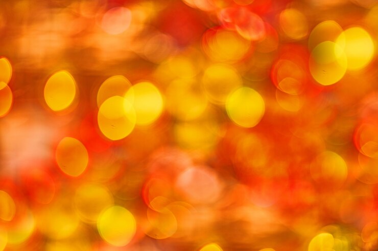 Foto gratuito luces naranjas en movimiento