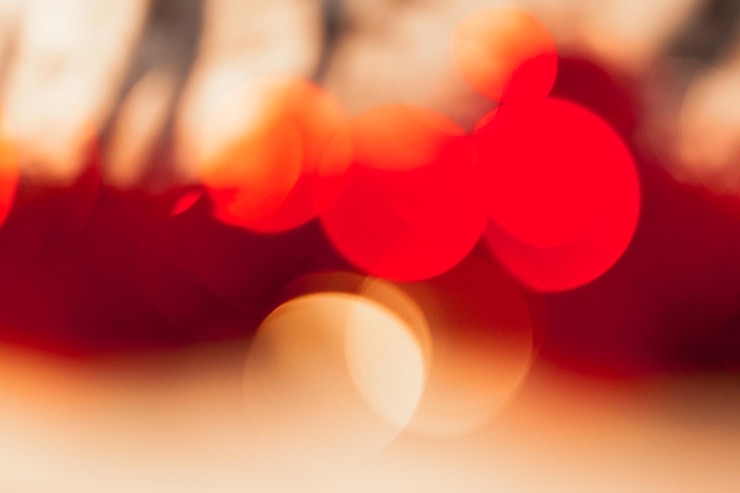 Foto gratuito luces de navidad abstractas como fondo