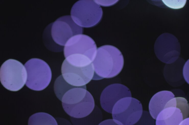 Foto gratuito luces de navidad azul